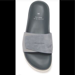 Buscemi Women’s leather upper/ lining lightweight handcrafted slide sandal Sz 35